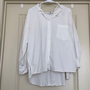 Zara over sized long sleeve blouse